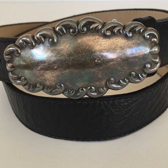 Elite Accessories Black Leather Belt Sz 29”- 31” - Picture 2 of 6